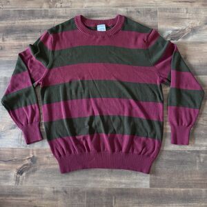 Official A Nightmare On Elm Street Freddy Krueger Sweater Men's Size XL Striped